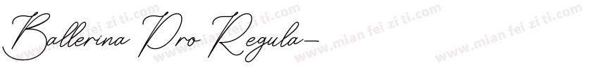 Ballerina Pro Regula字体转换